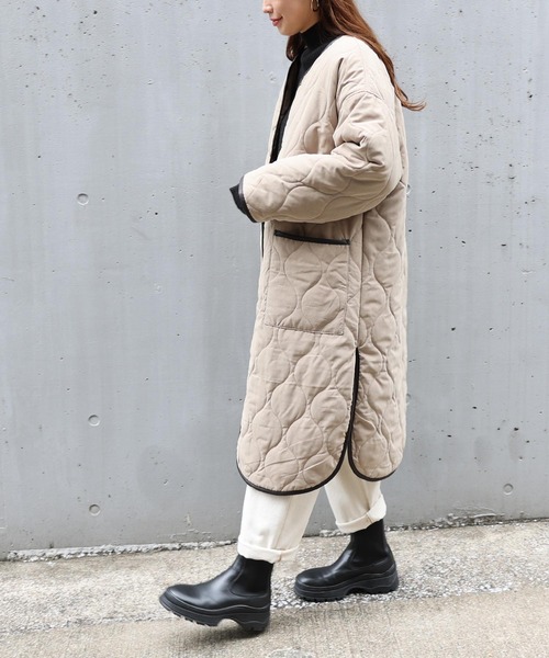 「andme」 コート M ベージュ レディース_画像8