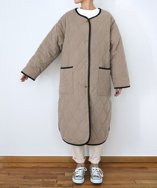 「andme」 コート M ベージュ レディース_画像9