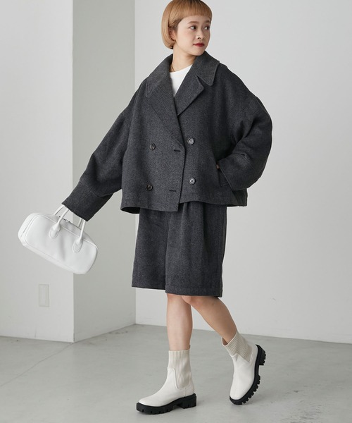 「forksy.」 ショートブーツ L ブラック レディース_画像6