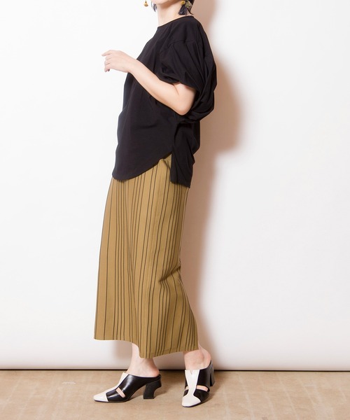 OSMOSIS スカート ストライプニットスカート : ZOZOTOWN Yahoo