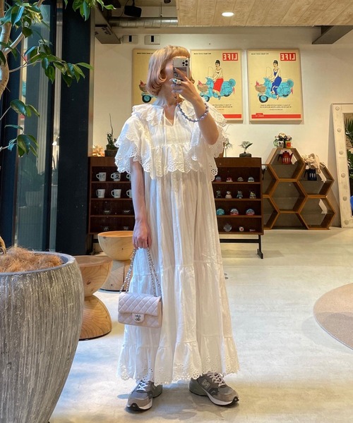 Alley by w closet 「Alley closet」 半袖ワンピース FREE オフ