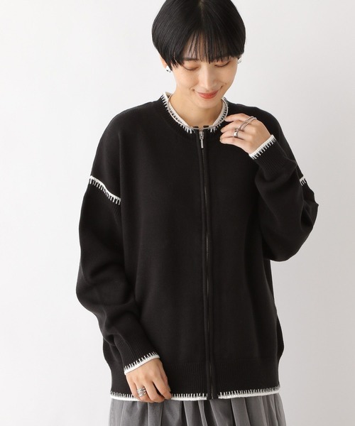 「LEPSIM」 ニットカーディガン FREE オフホワイト レディース_画像4