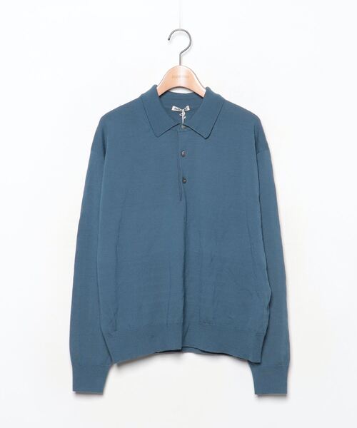 AURALEE 「AURALEE」 長袖ニット 1 ブルー レディース : ZOZOTOWN