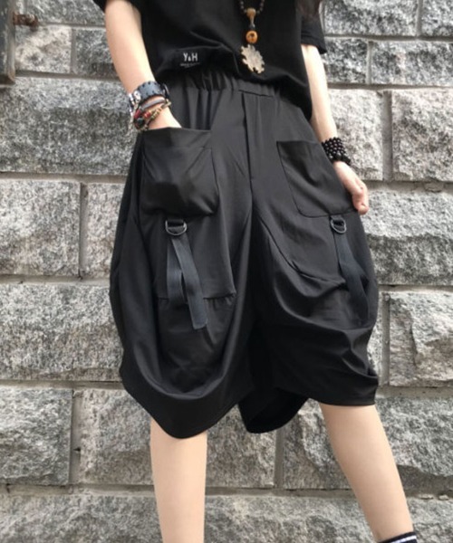 Sally Lunn カーゴパンツ サルエルポケットハーフパンツ レディース