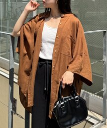 ブラウス シャツ 「夏の体型カバー」リネンレーヨンドルマンシャツ レディース｜ZOZOTOWN Yahoo!店