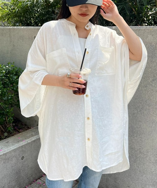 CIAOPANIC TYPY ブラウス シャツ 「夏の体型カバー」リネン