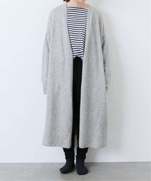 「JOURNAL STANDARD LUXE」 ニットカーディガン FREE ベージュ レディース_画像6