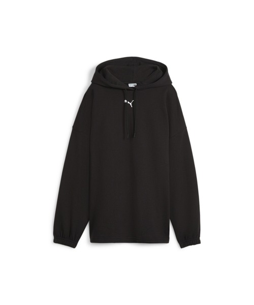 「PUMA」 プルオーバーパーカー SMALL ターコイズブルー レディース