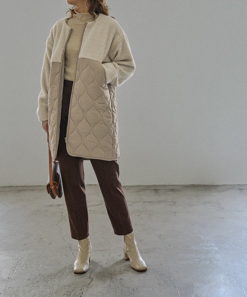 「Fashion Letter」 コート M カーキ レディース_画像4