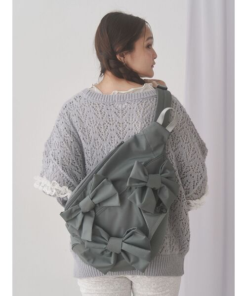 merry jenny ribbonワンショルダーバッグ ブラック　新品＆未使用 merry jenny (メリージェニー)ribbonワンショルダーバッグ 25