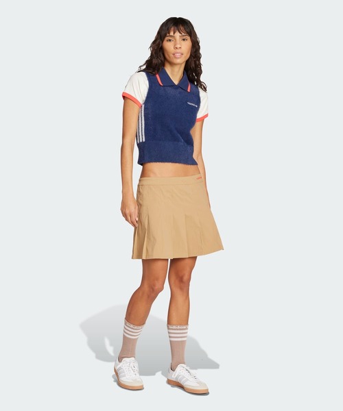 adidas ベスト ジレ フラッフィー ニットベスト / アディダス