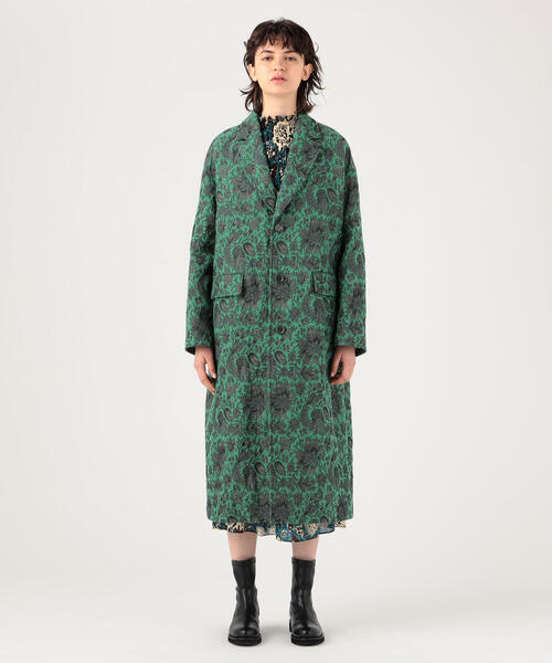 SOULEIADO（ソレイアード） チェスターコート 36 グリーン系その他2