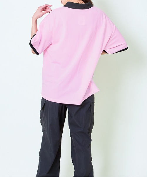 tシャツ 「襟付き×ビッグナンバリング」レディース 半袖Tシャツ