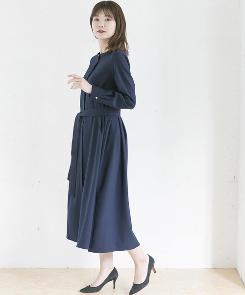 美品☆URBAN RESEARCH フレアヘムワンピース ネイビー 日本製 美品☆URBAN RESEARCH フレアヘムワンピース ネイビー 日本製