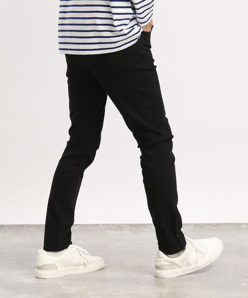 「GLOBAL WORK Smile Seed Store」 スキニーデニムパンツ LARGE ネイビー メンズ_画像5