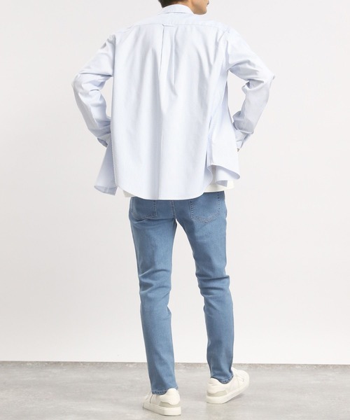「GLOBAL WORK Smile Seed Store」 スキニーデニムパンツ LARGE ネイビー メンズ_画像9