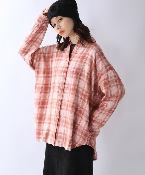 「JEANASIS」 長袖シャツ FREE ピンク レディース