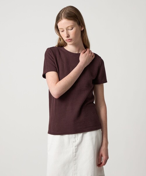 tシャツ 「Steven Alan」ウェイビー ジャージー ショートスリーブ Tシャツ レディース