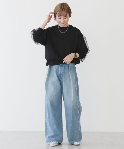 「AMERICAN HOLIC」 長袖カットソー M オフホワイト レディース_画像6