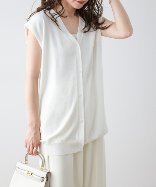 「La-gemme」 ニットベスト フリー ブラック レディース_画像5