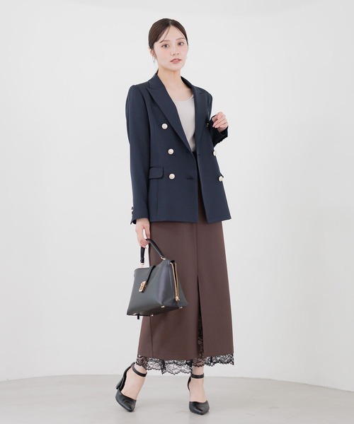 ニット セーター 「リブシリーズ」2WAYリブプルオーバー581514 レディース Andemiu ニット セーター 「リブシリーズ」2WAYリブプルオーバー