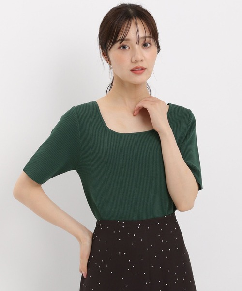 ニット セーター 「リブシリーズ」2WAYリブプルオーバー581514 レディース Andemiu ニット セーター 「リブシリーズ」2WAYリブプルオーバー