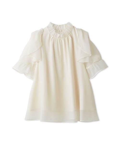 SNIDEL ブラウス シャツ Sustainableオーガンシースルーブラウス