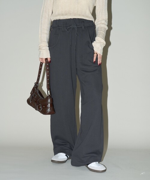 PUBLUX（パブリュクス） スウェットパンツ ジャージ ベルトループ付き