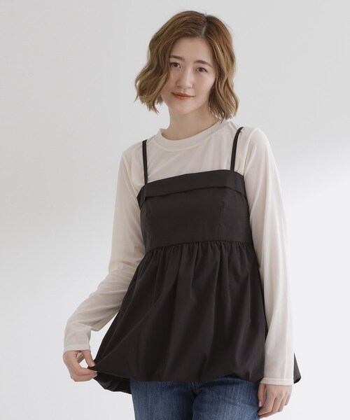 grove（グローブ） ブラウス シャツ バルーンキャミビスチェ
