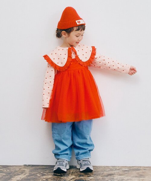 tシャツ 「ジュニア対応」レーストリムフリル衿カットソートップス キッズ 子供服 女の子 | p.premier | 14