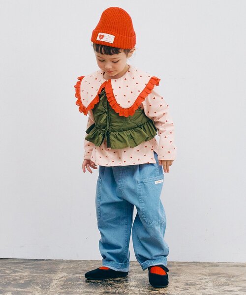 tシャツ 「ジュニア対応」レーストリムフリル衿カットソートップス キッズ 子供服 女の子 | p.premier | 17