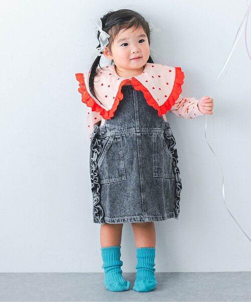 tシャツ 「ジュニア対応」レーストリムフリル衿カットソートップス キッズ 子供服 女の子 | p.premier | 19