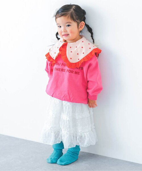 tシャツ 「ジュニア対応」レーストリムフリル衿カットソートップス キッズ 子供服 女の子 | p.premier | 20