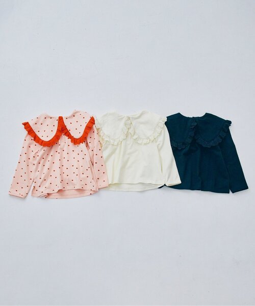 tシャツ 「ジュニア対応」レーストリムフリル衿カットソートップス キッズ 子供服 女の子 | p.premier | 23