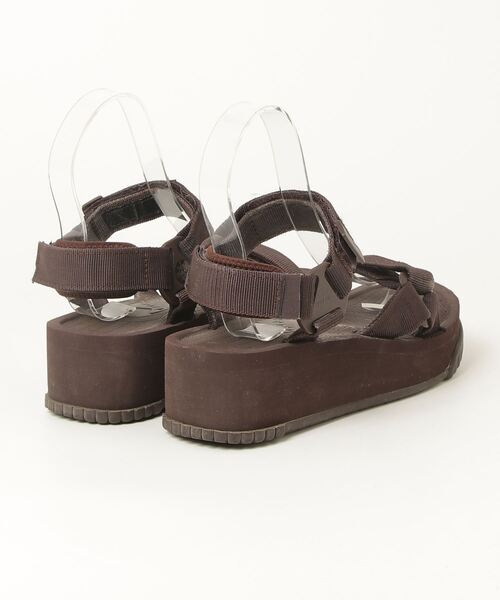 「SHAKA」 フラットサンダル 24cm ブラウン レディース_画像2