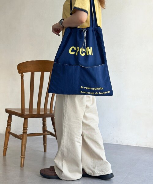 「CPCM」 加工デニムパンツ LARGE インディゴブルー レディース