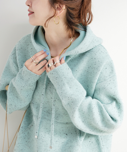 Simplicite（サンプリシテ） ニット セーター 手洗い可 / カラーネップ