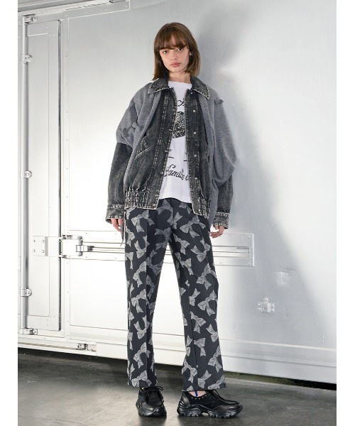 H.A.K（ハク） パンツ ニットジャカードトラックパンツ レディース