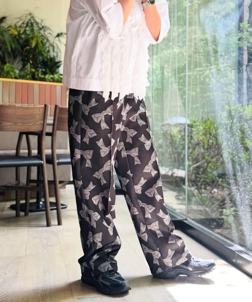 H.A.K（ハク） パンツ ニットジャカードトラックパンツ レディース