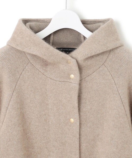 23区（ニジュウサンク） カーディガン ラクーンブレンドダブルフェイス