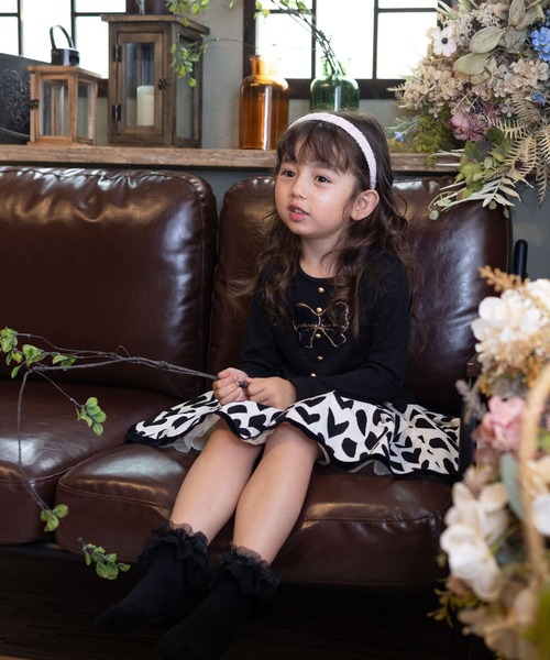 Rora（ローラ） スカート 入学式 アゲハ ハート柄スカート キッズ 子供