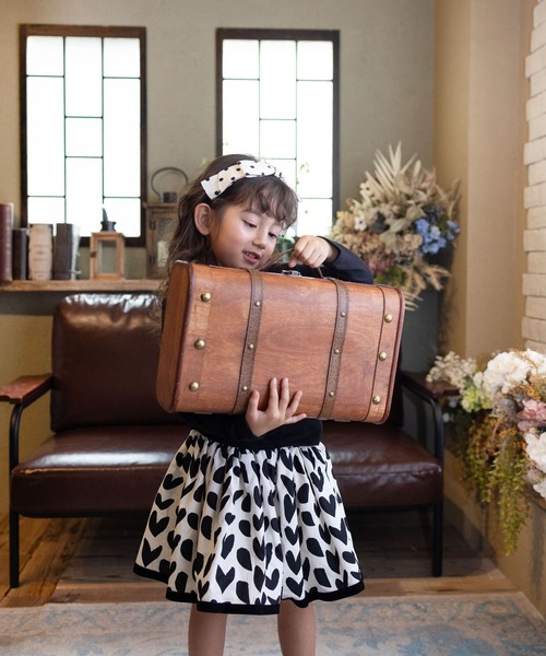 Rora（ローラ） スカート 入学式 アゲハ ハート柄スカート キッズ 子供
