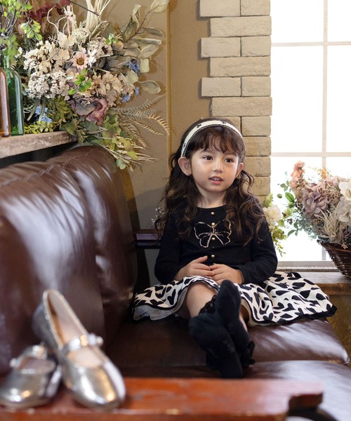 Rora（ローラ） スカート 入学式 アゲハ ハート柄スカート キッズ 子供