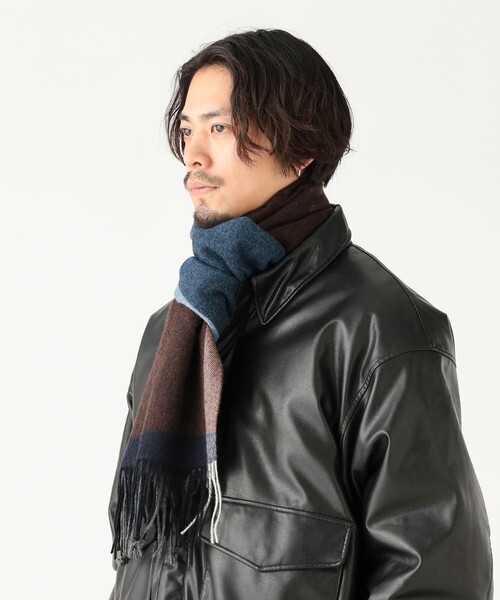 B：MING by BEAMS（ビーミング by ビームス） マフラー ウール ビッグ