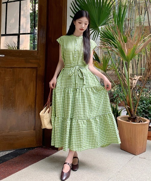 Doux Belle」 半袖ワンピース FREE グリーン レディース : ZOZOTOWN