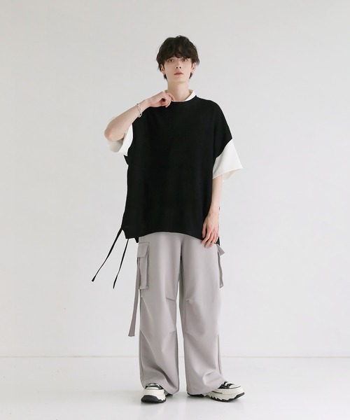 「LILL」 半袖シャツ X-LARGE ブラック メンズ_画像6