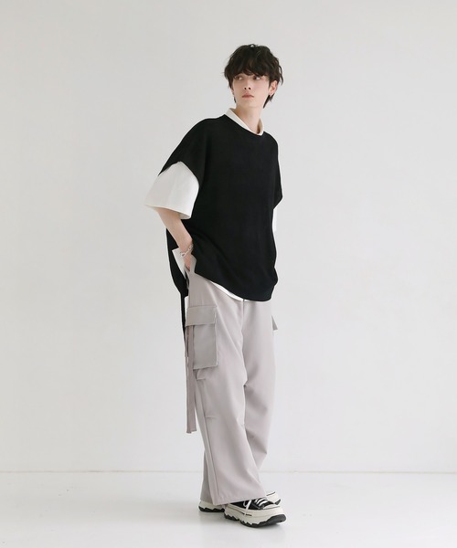 「LILL」 半袖シャツ X-LARGE ブラック メンズ_画像8