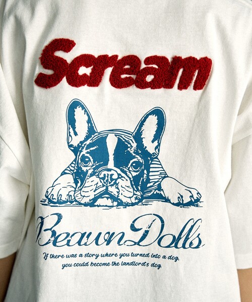 「PUBLUX」 半袖Tシャツ MEDIUM オフホワイト レディース_画像8