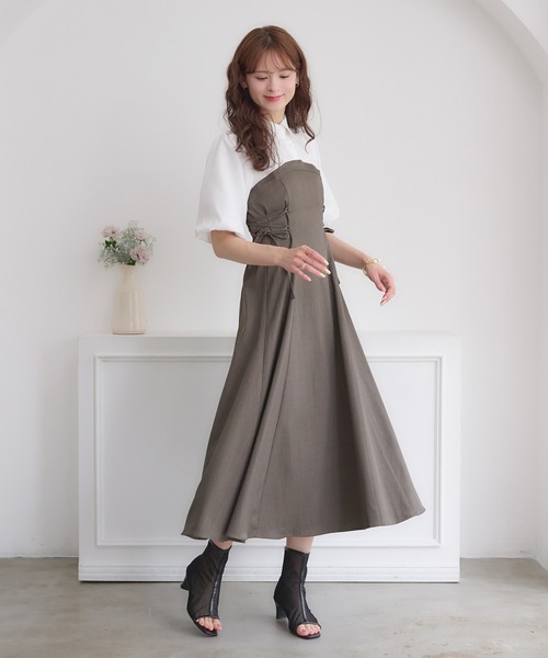 新品未使用、フランス有名ブランド、クレージュの半袖ワンピース、サイズ40 新品未使用、フランス有名ブランド、クレージュの半袖ワンピース