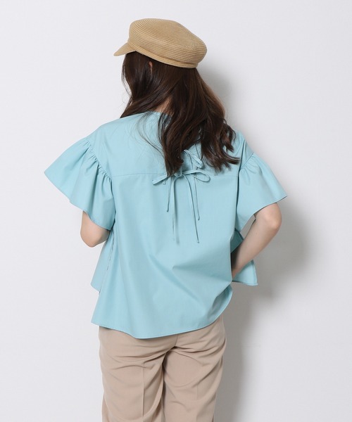 「Re.Verofonna」 半袖ブラウス MEDIUM ピンク レディース_画像3